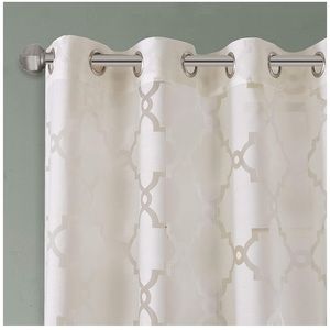 Madison Park Accents - Madison Park Eden Ivory Sheer Curtain 50x84 Madison Park Accents - Madison Park Eden Ivory Sheer Curtain 50x84
